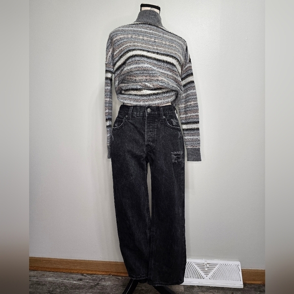 Old Navy Denim - Old Navy Women's Charcoal Straight Leg Jeans